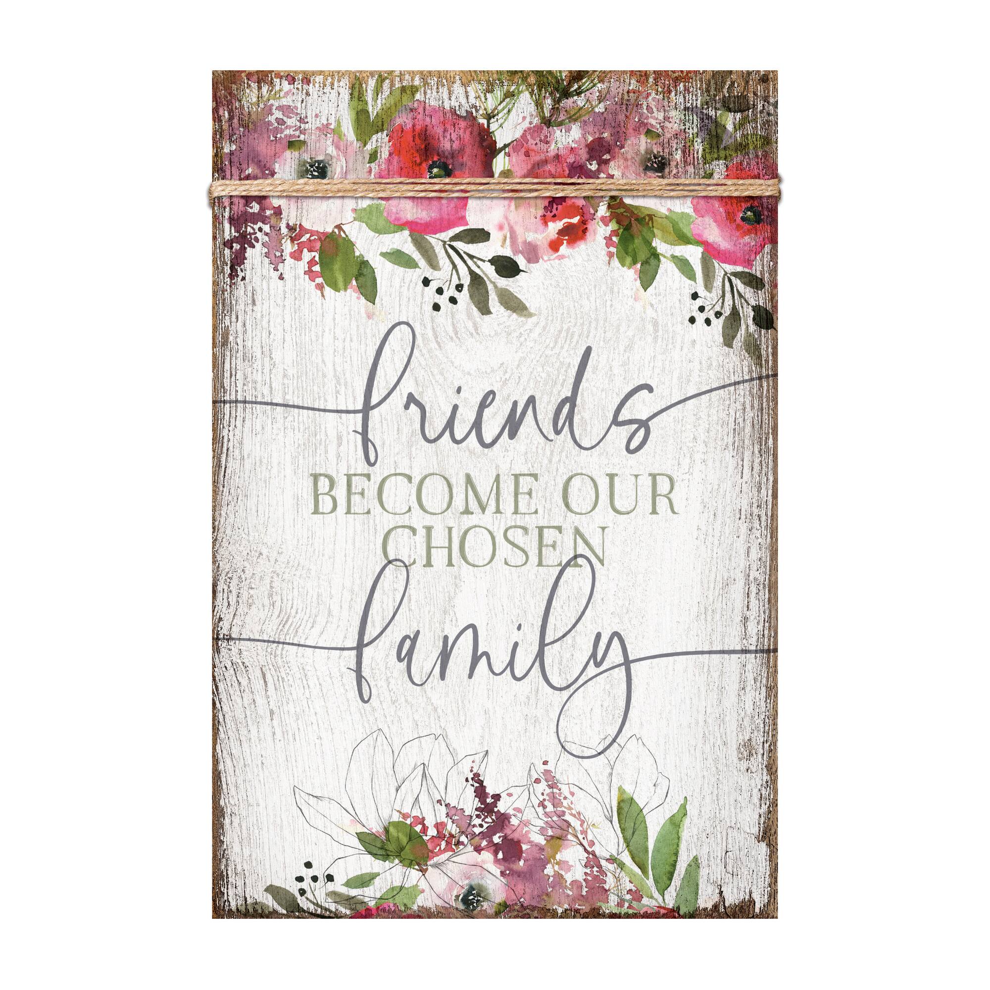 Friends Become Plaque with Easel and Wall Hanger